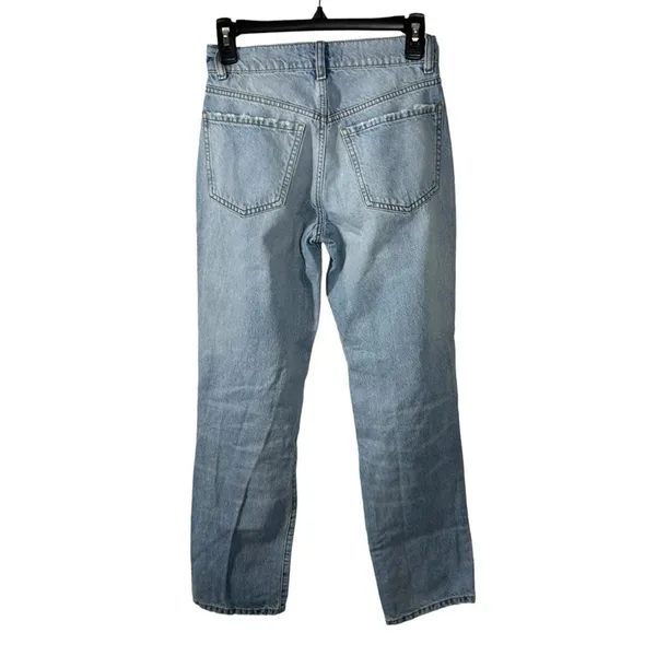 Garage 100% Cotton High Rise Boyfriend Jeans Sz 23 Vintage Fit Distressed Denim - Image 8