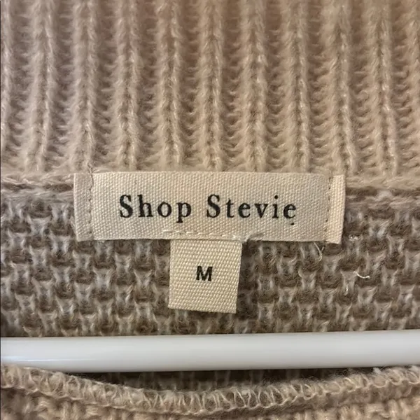 Shop Stevie Beige Floral Crewneck Sweater - Image 2