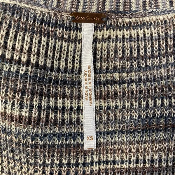 Free People NWOT‎ Mercury Henley Sweater Top Size XS Boho Casual Neutral - Image 2