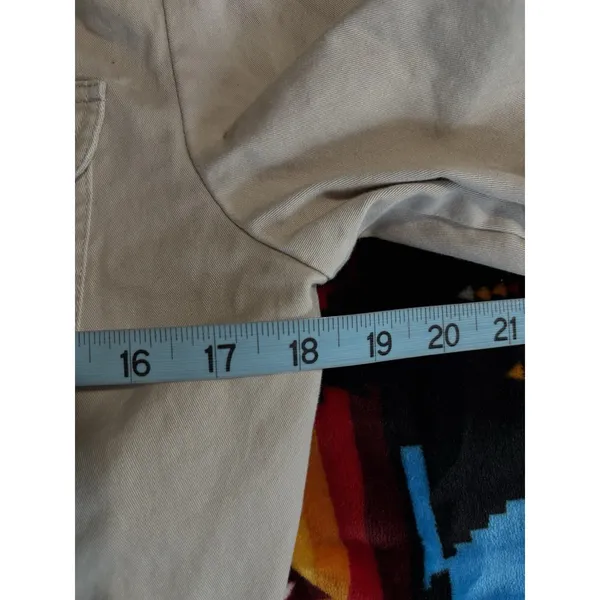 Live a Little Tan Soft Jacket Size Small Pockets Button Up‎ Collar Pockets - Image 6