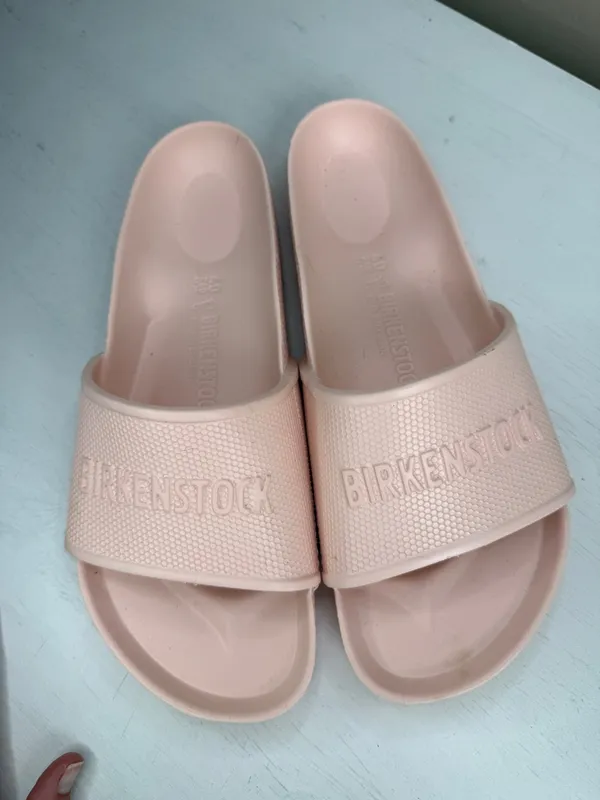 Birkenstock Barbados Light Pink EVA Sandals W9 M7 - Image 14