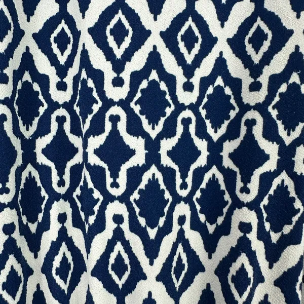 Banana Republic Ikat Maxi Dress Womens Medium Blue White Sleeveless‎ Resort Chic - Image 3