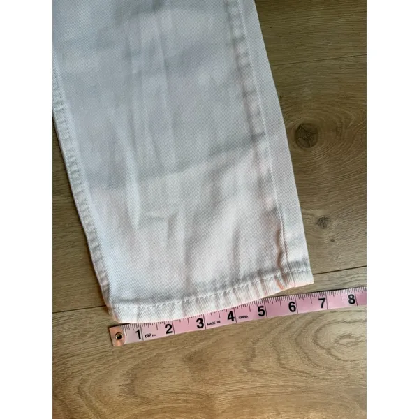 Women's Everlance The Summer Jean white straight leg jeans 100% cotton size 28 - Image 5