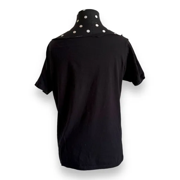 Marvel Womens Tee Sz S Cut Out Neck Spider-Man Black Cartoon‎ Comic Shirt Top - Image 4