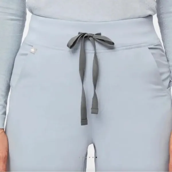 Figs Zamora High Waisted Dusty Blue Joggers Scrub Pants Womens XXL Tall Nurse - Image 4