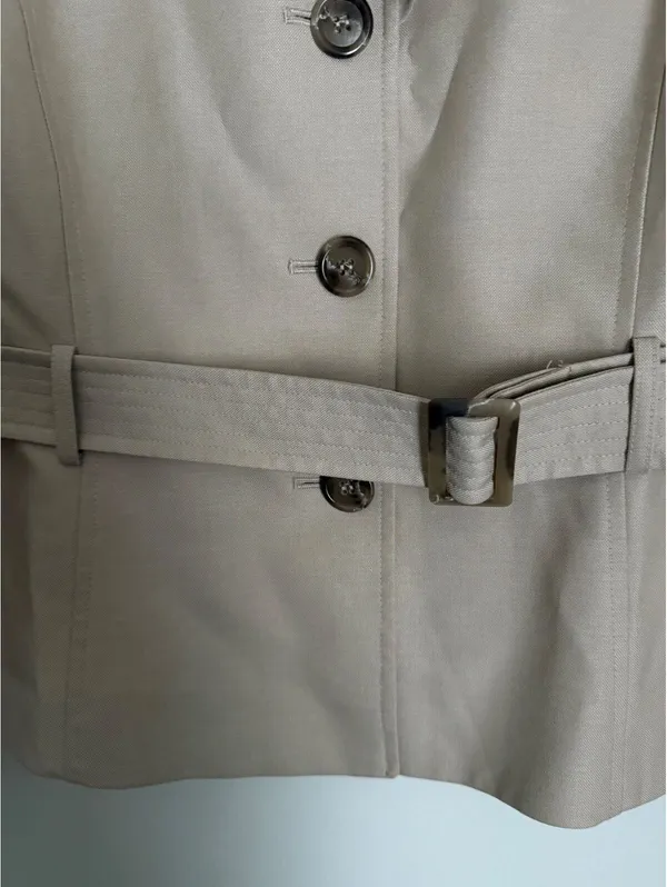 Tahari Arthur S Levine Women's Safari Inspired Jacket Size 10 Khaki City Chic - Image 4