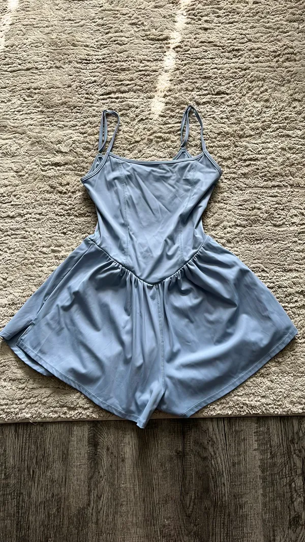 Amazon Blue athletic romper - Image 4