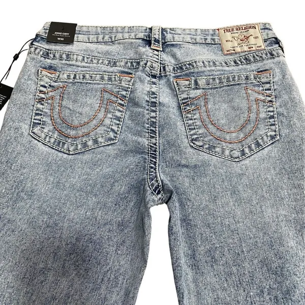 True Religion Women's 30 Jennie Curvy Big T Mid Rise Skinny Jeans‎ Blue NWT - Image 2