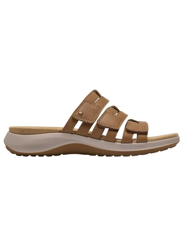 NWT Clarks Collection Womens Maelynn Abby Flat Sandals 26187072 Tan Brown 7W - Image 6