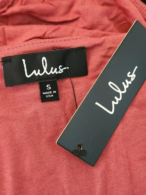 Lulus Marsala Faux Wrap Sleeveless Bodysuit Size Small NWT - Image 6