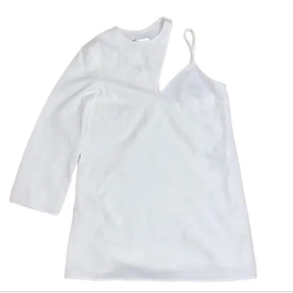 Zara White Mini Dress (Size Medium) - Image 4