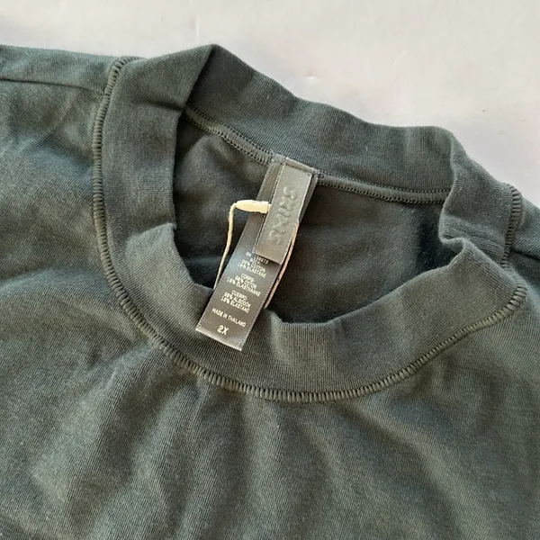 SKIMS Crop Tank Deep Sea Green Size 2X new - Image 2