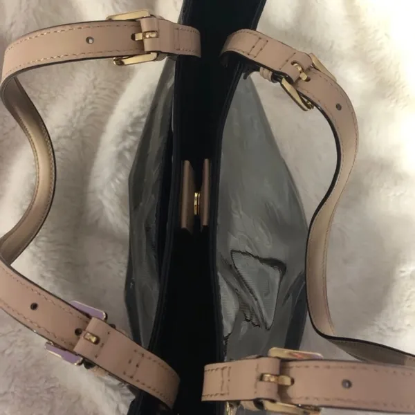 Michael Kors Patent Leather Monogram Tote! - Image 8