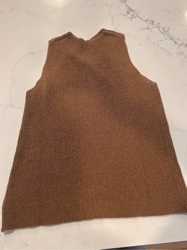 Commence Halter Cross-Over Collar Tank Top size small - Image 4
