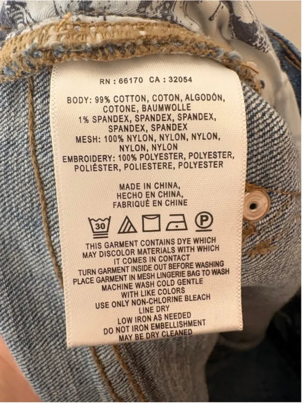 Pilcro and the Letterpress Anthropologie Flare Jean 30 Women Floral Mesh Embroidered Boho Festival - Image 5