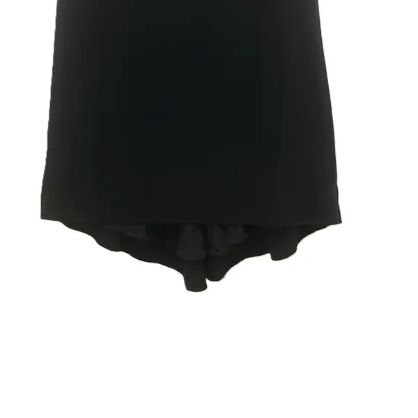 Badgley Mischka Formal Gown 10 Black White Beaded Silk Pearl High Low Maxi - Image 12