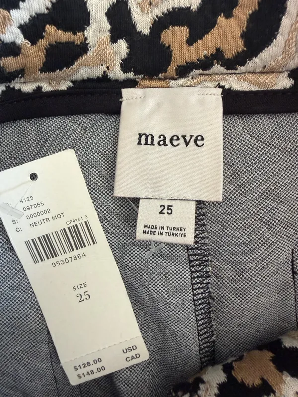 Anthropologie Maeve The Ettie Knit High-Rise Crop Wide-Leg Pants, Size 25 - Image 12