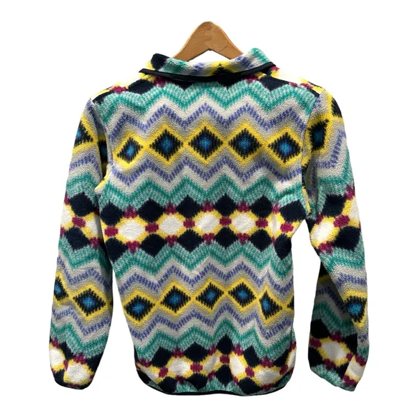 Patagonia Jacket Womens XS Synchilla Snap T Fleece Pullover Aztec Tribal‎ - Image 3
