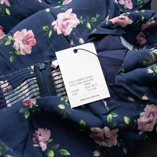 Sau Lee - Marianne‎ Floral Puff Sleeve Midi Dress. - Image 7
