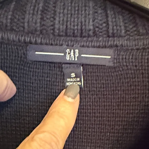 ⚓️⚓️⚓️BOGOHO ⚓️⚓️⚓️GAP Navy Double-Breasted Women's Sweater-Small - Image 5
