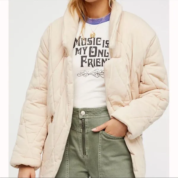Free People Tawny Pillow Quilted Puffer Jacket size XS Extra Small - Image 11