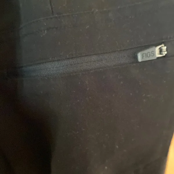 FIGS Zamora Jogger Scrub Pants Black Adjustable Drawstring‎ Scrubs Size Small - Image 6