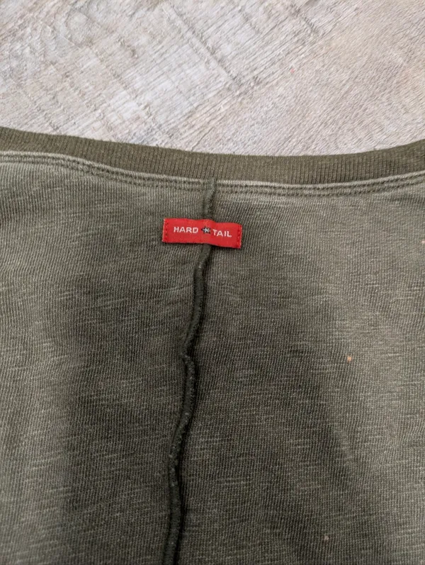 Hard Tail Olive Green Washed Sweater Size M - Image 5