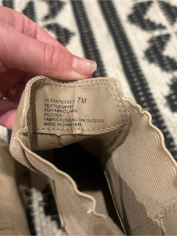 Madden Girl Beige/Tan Chelsea Ankle Boots - Image 5