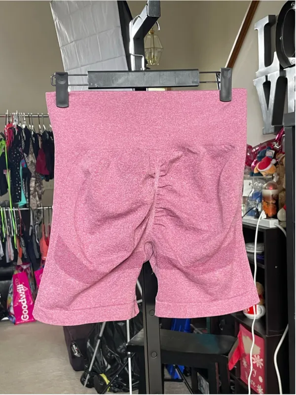 Women's Unbranded Pink Bike Shorts S - Image 2