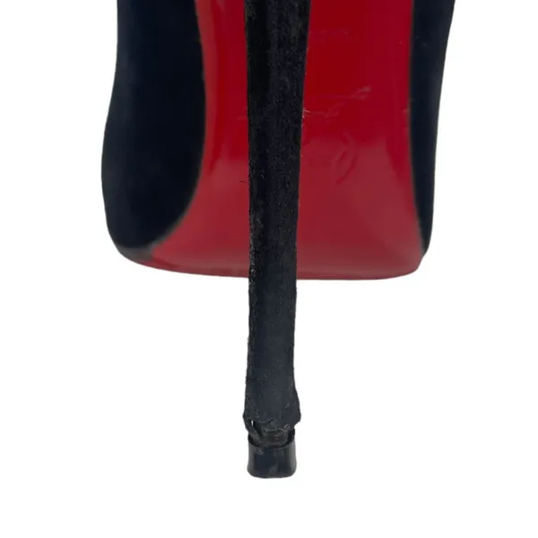 Christian Louboutin So Kate 120 Suede Pointed Toe Pumps Black Size 38 - Image 11