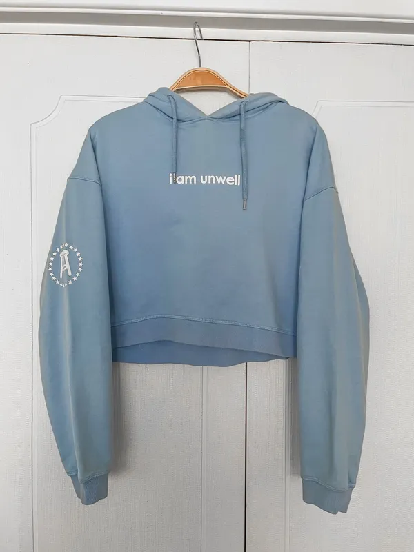 Call Her Daddy I Am Unwell Cropped Hoodie - Image 3
