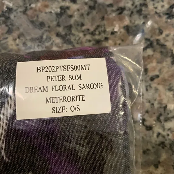 Peter Som Anthropologie Dream Floral Sarong Meteorite O/S New - Image 5