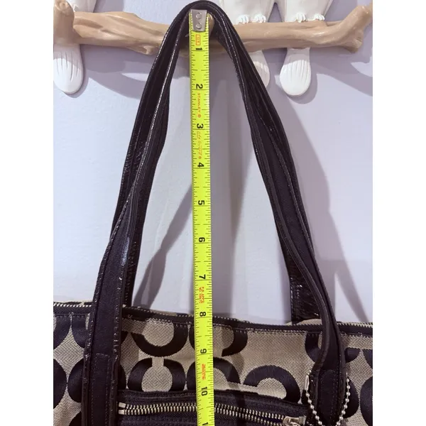 Coach Poppy Signature Black Canvas Double Handle Tote Bag, No. C1020-14530 T - Image 15