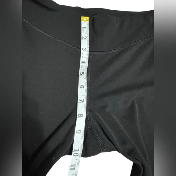 Adidas Athletic Capri Leggings med Black Workout Gym Crop pants wk2 - Image 4