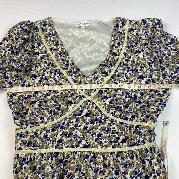 Baltic Born Fall Print Midi/Maxi Camel Floral‎ Womens Size Small Romantic Flowy - Image 11