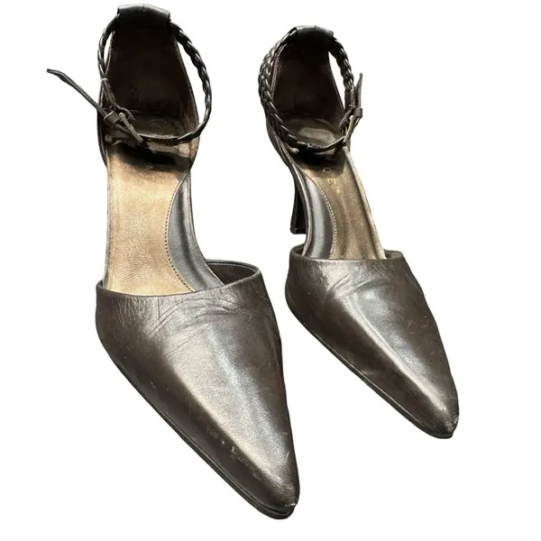 Parade Dark Brown Classic Heels Womens 6.5 Office Dress Pumps Elegant Shoes - Image 2
