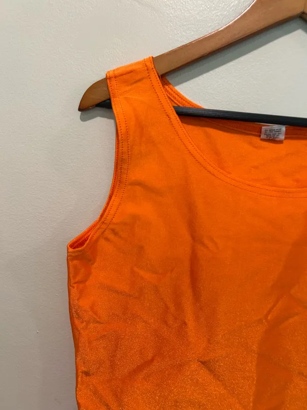 Retro orange crop top Size XL - Image 3
