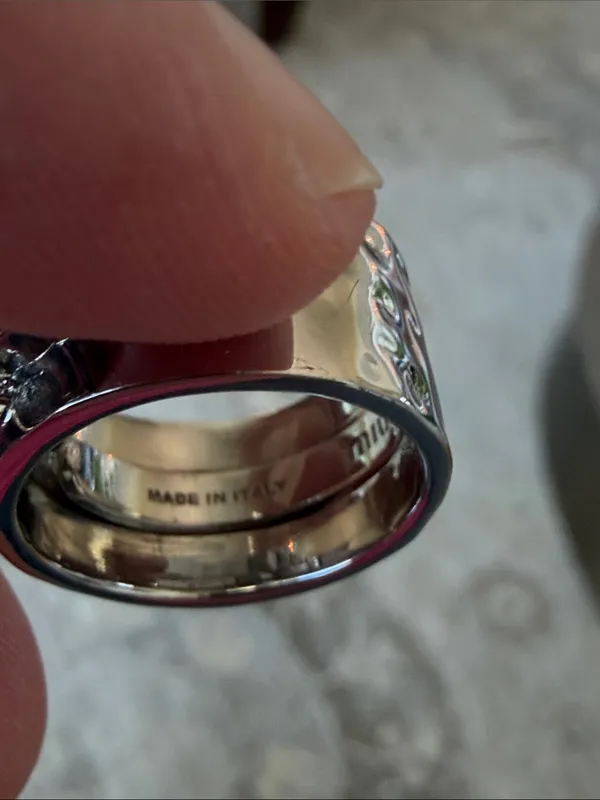 Miu Miu Pearl and Crystal Ring With Box - Image 10