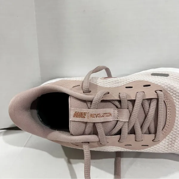 Nike Running Revolution 5 Pink Blush Gold Sneakers Size 6.5 Slip-On Lightweight - Image 11