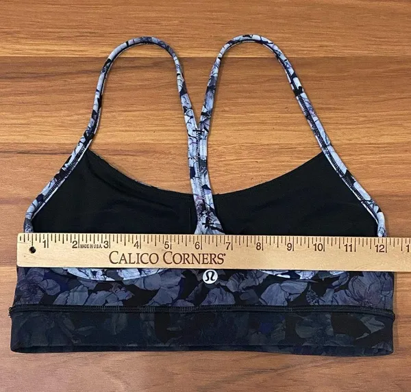 Athletica Flow Y Bra Nulu Light Support Nightfall Blossom Multi Size 6 - Image 6