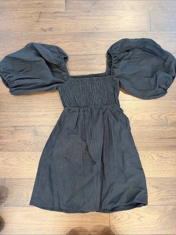 Tuckernuck Annie Smocked Dress Size XS in Black - C67-047 - Image 8