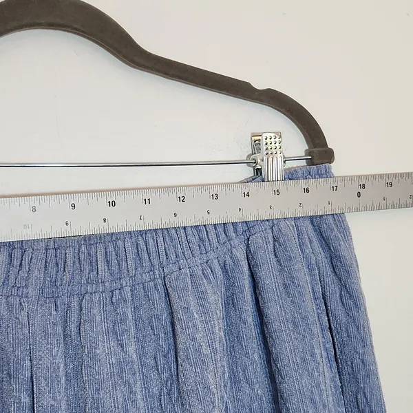 Offline by Aerie Light Blue Cable Knit Wide Leg Lounge Pants Size XL Long - Image 5