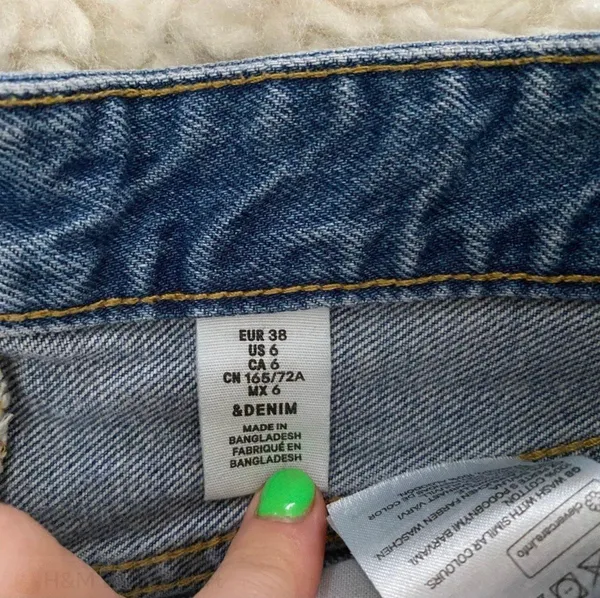 H&M Denim Skirt Size 6 - Image 4