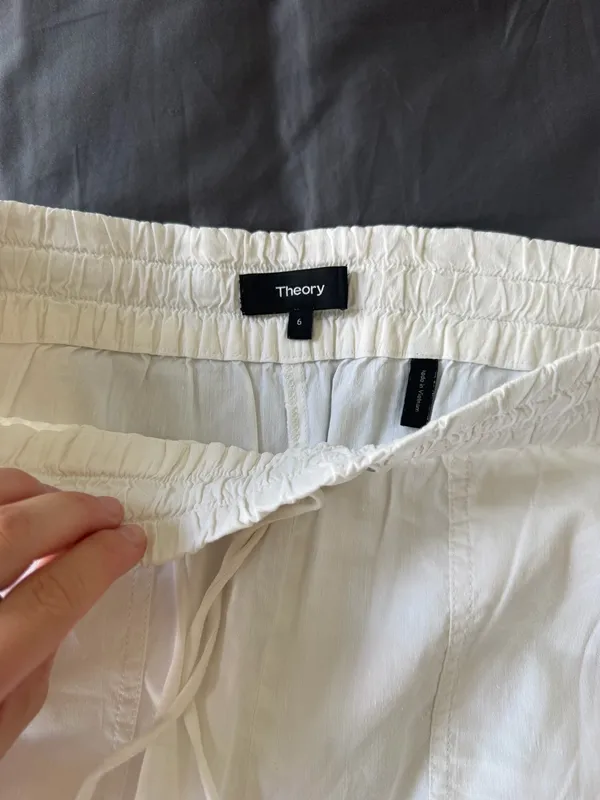 Theory white cargo pants  - Image 3