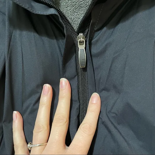 Columbia Black Fleece Lined Omni Tech Hooded Jacket Coat Womens L Fall Warm - Image 6