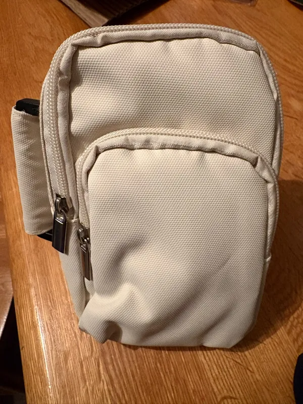 Compact Cream Mini Belt Bag for Women - Image 6