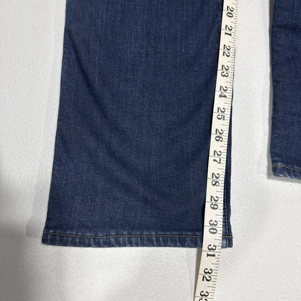 Carhartt Women’s Jeans Flannel Lined Straight Original Fit Size 10 Blue Denim - Image 14