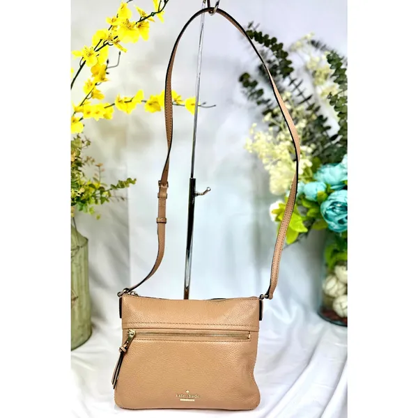 Kate Spade Jackson Street Gabriele Pebbled Leather Crossbody Brown - Image 5