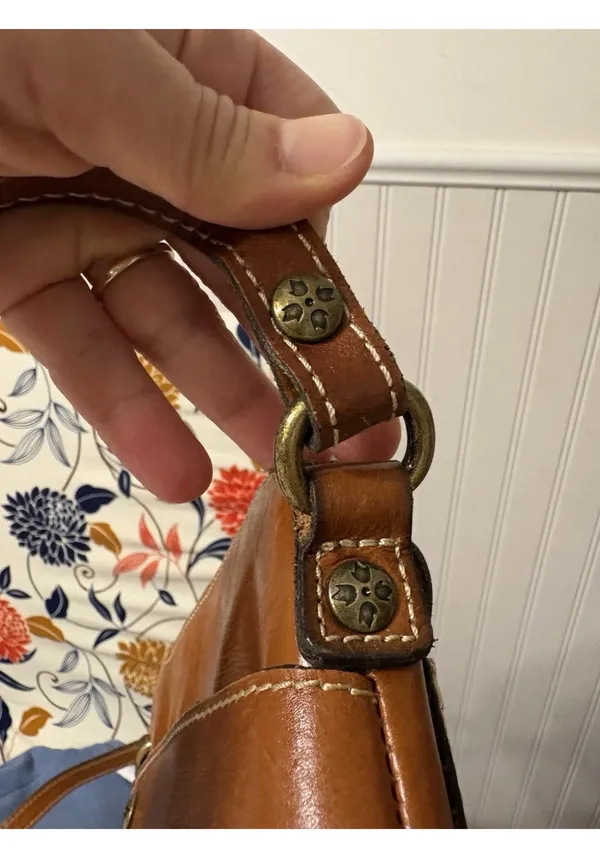 Patricia Nash Avellino Smooth Leather Crossbody. Handcrafted in Signature Detail - Image 12