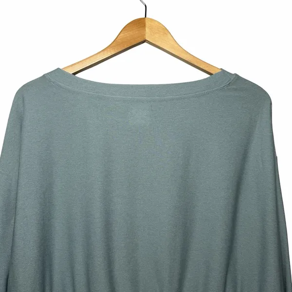 Old Navy Active Cloud94 Boat Neck Crop Top S Go-Dry Foggy Dew Thumbhole Athletic - Image 5